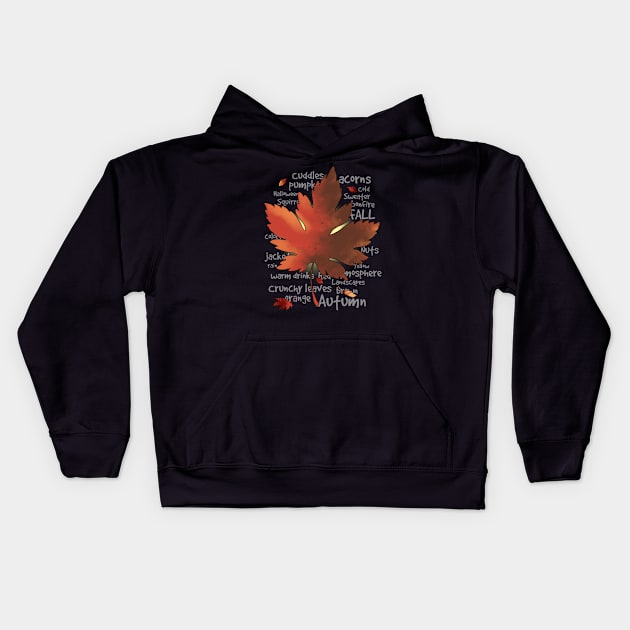 Autumn mood Kids Hoodie by MerchBeastStudio